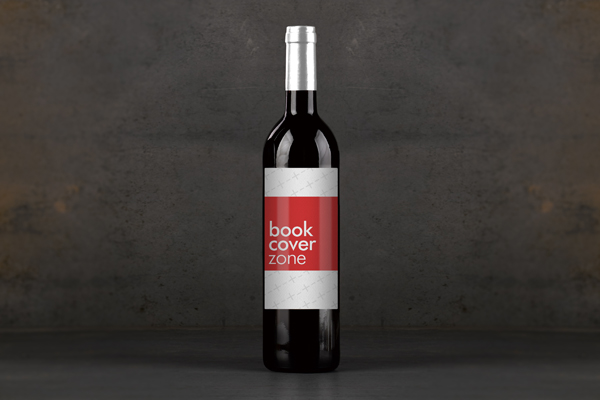 Realistic Dark Wine Bottle Mockup