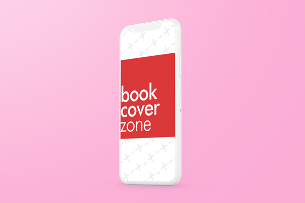 3D Side View Mockup of White iPhone