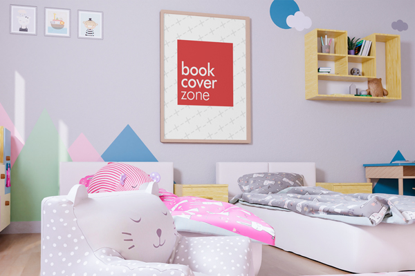 Kids Bedroom Portrait Canvas Mockup