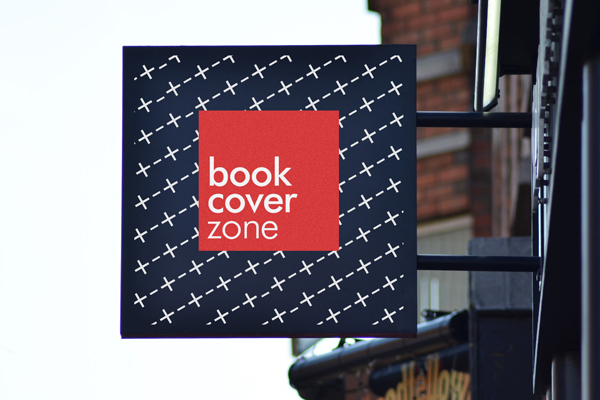Square Logo Signage Mockup