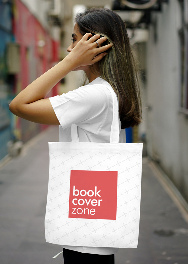 Tote Bag Mockup with Side View
