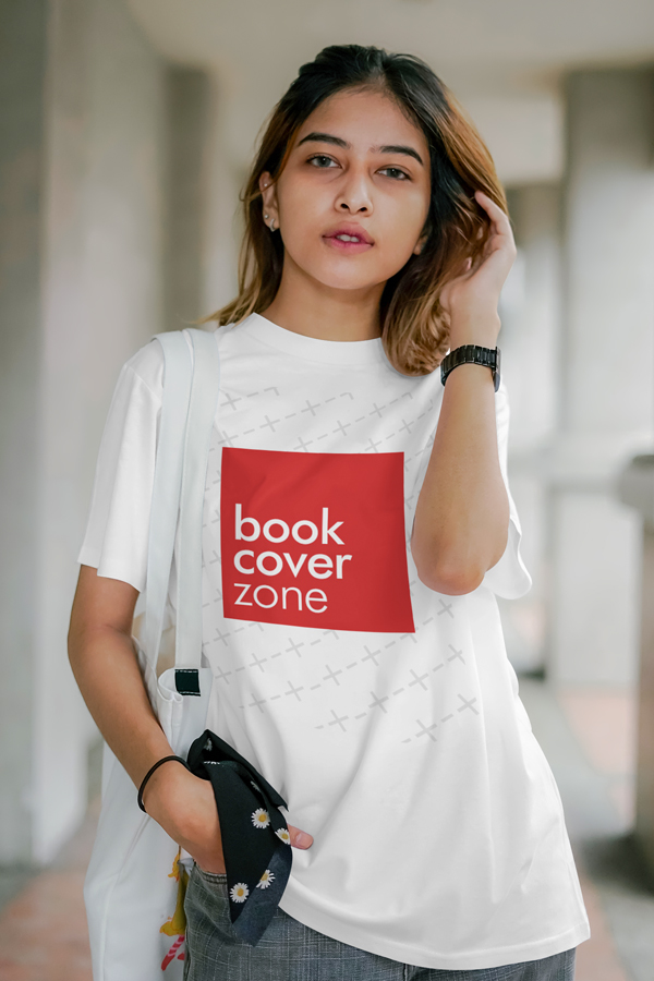 T-Shirt Mockup with Young Woman