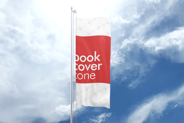 Vertical Banner Flag on Flagpole