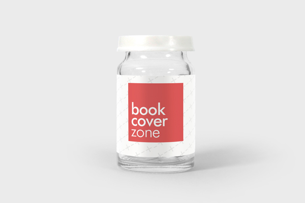 White Glass Bottle Mockup for Pills and Drugs