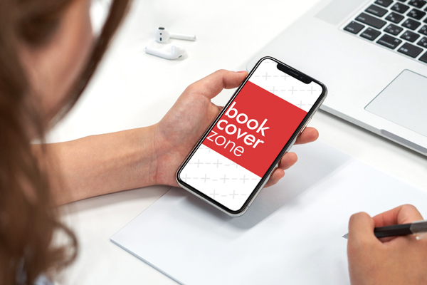 Woman Holding iPhone X Taking Notes Mockup