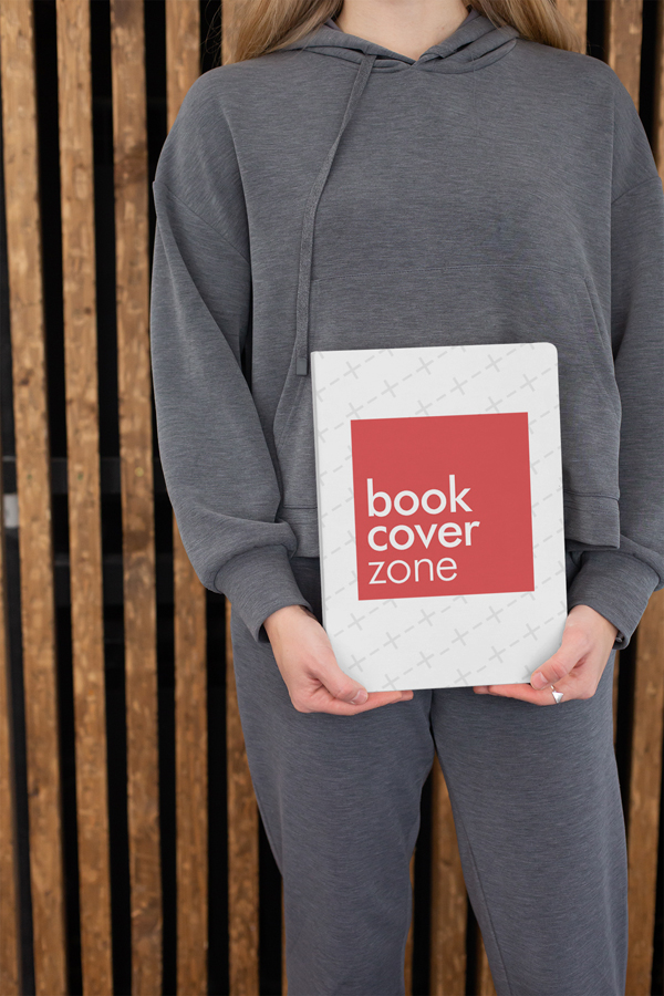 Woman Showcasing Book Mockup