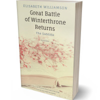 3D view of Premade Poetry Book Cover - Stark White