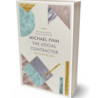 3D view of Quill Gray #1404 - Premade Abstract Book Cover