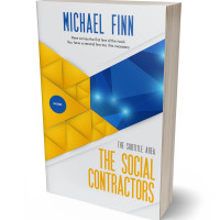 Tablet view of Fun Blue #1410 - Premade Business Book Cover