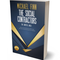 Tablet view of Pickled Bluewood #1411 - Premade Business Book Cover