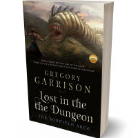 3D view of Premade Fantasy Book Cover - Indian Khaki