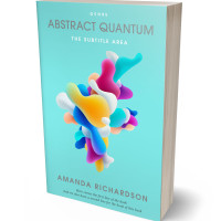 Tablet view of Aquamarine Blue #1816 - Premade Abstract Book Cover