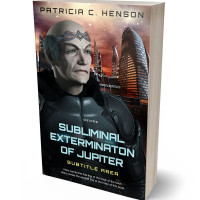3D view of Premade Science Fiction Book Cover - Bison Hide