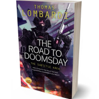 3D view of Premade Science Fiction Book Cover - Bleached Cedar