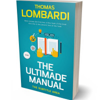 Tablet view of Blue Chill #2438 - Premade Abstract Book Cover