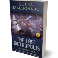 3D view of Premade Science Fiction Book Cover - Ebony Clay