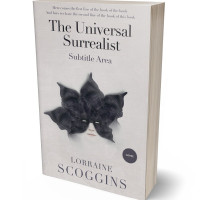 3D view of Premade Abstract Book Cover - Swiss Coffee