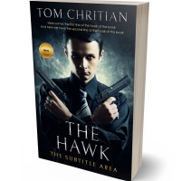 3D view of Premade Mystery & Thriller & Suspense Book Cover - Foggy Gray