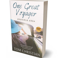 3D view of Premade Travel Book Cover - Bon Jour