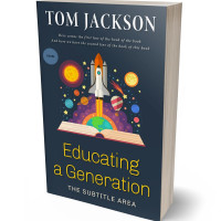 3D view of Premade Education Book Cover - Pickled Bluewood