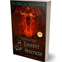 3D view of Premade Fantasy Book Cover - Wood Bark