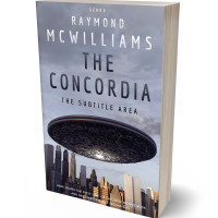 3D view of Premade Science Fiction Book Cover - Santas Gray