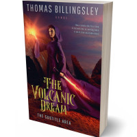 3D view of Premade Fantasy Book Cover - Crater Brown