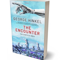 Tablet view of Spindle #4102 - Premade Science Fiction Book Cover