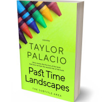 Tablet view of Green Yellow #4642 - Premade Abstract Book Cover