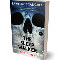 3D view of Quill Gray #5171 - Premade Horror Book Cover | BookCoverZone