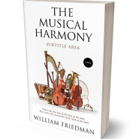 3D view of Premade Abstract Book Cover - Wafer