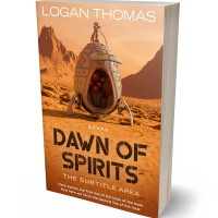 3D view of Raw Sienna #6209 - Premade Science Fiction Book Cover