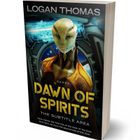 3D view of Husk #6213 - Premade Science Fiction Book Cover | BookCoverZone