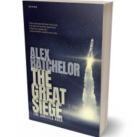 3D view of Premade Science Fiction Book Cover - Ebony Clay