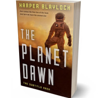 Tablet view of Wood Bark #6848 - Premade Science Fiction Book Cover