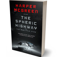 3D view of Premade Science Fiction Book Cover - Woodsmoke