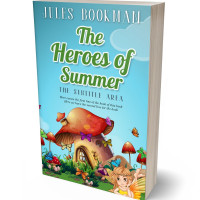 3D view of Premade Fantasy Book Cover - Aquamarine Blue