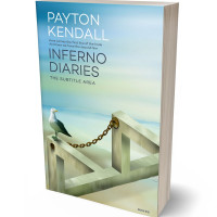 3D view of Premade Abstract Book Cover - Gum Leaf