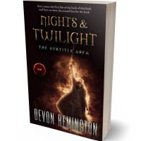 3D view of Premade Fantasy Book Cover - Asphalt