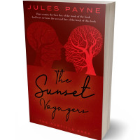 3D view of Premade Romance Book Cover - Dark Burgundy