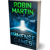 Tablet view of Black Pearl #8790 - Premade Science Fiction Book Cover