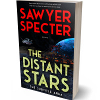 Tablet view of Red Damask #9149 - Premade Science Fiction Book Cover