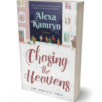 3D view of Premade Literary Fiction Book Cover - Oxford Blue