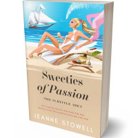 3D view of Premade Romance Book Cover - Grain Brown