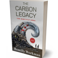 3D view of Silver #10284 - Premade Science & Nature Book Cover