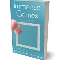 Tablet view of Hippie Blue #11191 - Premade Abstract Book Cover | BookCoverZone