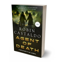 3D view of Premade Apocalyptica Book Cover - Black Olive