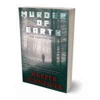 3D view of Premade Mystery & Thriller & Suspense Book Cover - Outer Space