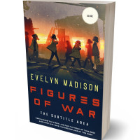 3D view of Charade #14304 - Premade Science Fiction Book Cover