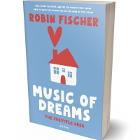 Tablet view of Polo Blue #14540 - Premade Abstract Book Cover